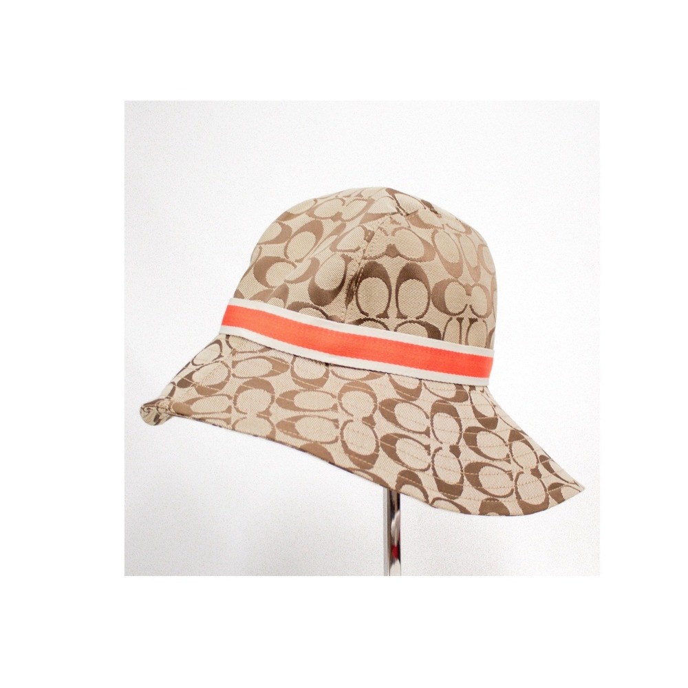 Coach Signature Monogram Bucket Hat | Coach Accessories - Picture 5 of 11